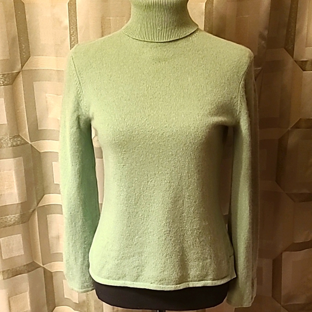 Mint Green Turtleneck Sweater